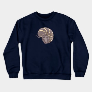 Yellow Zebra Isopod Or Zebra Pillbug - Armadillidium Maculatum Crewneck Sweatshirt